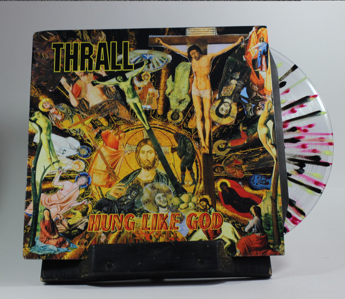 Thrall- Hung Like God 12" LP Clear Splatter Vinyl Reptilian Records 2001