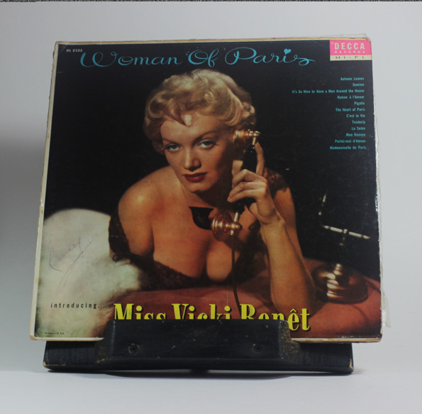 Miss Vicki Benet– Woman Of Paris 12" LP Vinyl Decca Records 1956